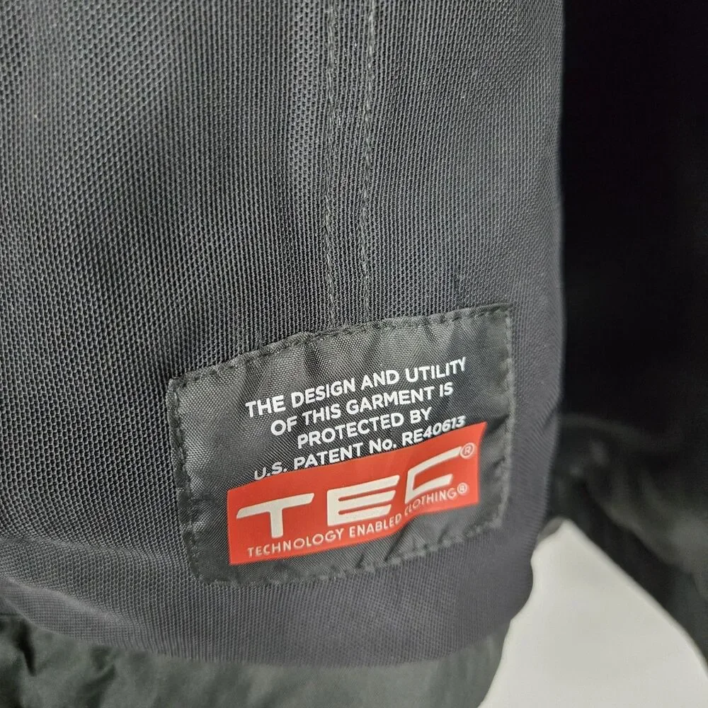 Scottevest Men's Size XXL Black Jacket Coat TEC Removable Hood Sleeves GUC